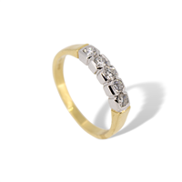 Anello veretta da donna in oro giallo 18 kt con diamanti naturali 0.35 ct G VS – Idee Preziose dal 1987 - IP.AK18M/18D